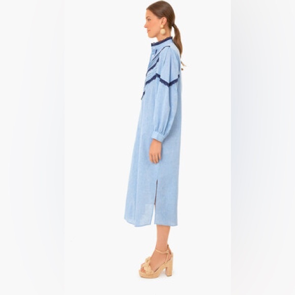 Pomander Place Jolene Chambray Midi Dress - Picture 13 of 14